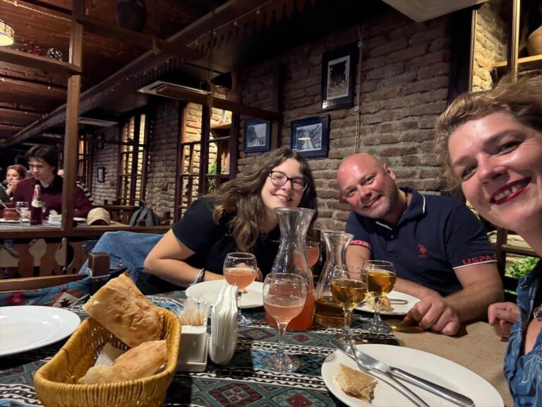 Impressionen Weinreise Georgien Abendessen
